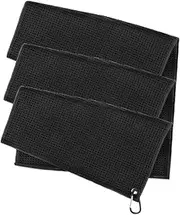 Happyyami Professional Golf Towel Set 3 Pcs Golf Ball Wipes Portable Absorbent Quick Dry