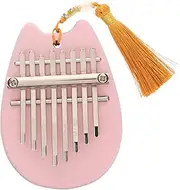 SWOOMEY Mini Thumb Piano for Beginners Cute Pink Acrylic Kalimba Finger Harp Instrument Portable and Lightweight Musical for Music Learning and Fun