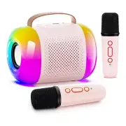 Karaoke Machine for Kids and Adults, Portable Bluetooth Speaker with 2 2248