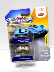 NEW MicroMachines Series 1 Bugatti Veyron Chevy Corvette Stingray Concept Cars