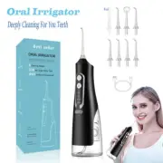 Cordless Electric Toothbrush Water Dental Flosser Oral Teeth Cleaner 4 Jet Tips