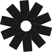 Happyyami 10pcs Nylon Belt Keeper Elastic Loop Organizer for Backpack Replacement Buckles Cord Storage Retainer Band Wide Belt