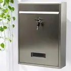 Wall Mounted Mailbox with Key Lock for Townhouse Outside Office Building