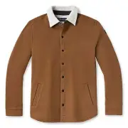 SMARTWOOL Whiskey ANCHOR LINE WOOL Sherpa Lined Shirt JACKET Mens LARGE $250 NEW