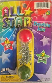 VTG Ja-ru Classic Jacks n Balls Game Toy Jax Original Size Metal Jacks