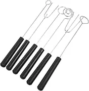 HOLIDYOYO 6pcs Stainless Steel Chocolate Dipping Forks for Hot Pot Baking Cheese Fondue Comfortable Grip Versatile Kitchen Tools for Fruit Dessert Making