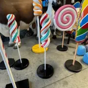 Unicorn Pop Lollipop Twist Over Sized Resin Statue Candy Theme Prop Display