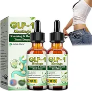 HH-VB Glp-1 Moringa Drops, Natural HH-VB moringa Drops Organic, Glp-1 Supplement Drops, Provides Gut & Digestive Immune & Energy Support, Supplement for Women & Men (2PCS)