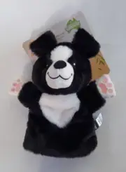 AUSTRALIAN COLLECTION PEPPER COLLIE DOG HAND PUPPET - RE-SOFTABLES
