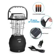Solar Portable Lantern Light 36LED Rechargeable Camping Outdoor Tent Hiking Lamp