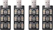Binxind 4X 1S LiPo Battery USB Charger 3.7V/4.20V 6 Channel 1S LiPo Charger Micro- JST 1.25 JST-PH 2.0 MCX MCPX Connectors