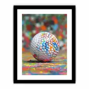 Golf Ball Framed print Art Poster