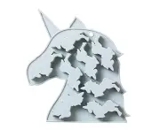 Unicorn Ice Cube Tray -Mold for Candy Making，for Whiskey, Cocktail - Blue
