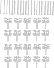 Barbuly Vertical Blind Repair Carrier with Stem Vertical Blinds Repair Kit White Blinds Replacement Parts20Pcs