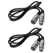2PK Boya XLR-C3 XLR Male to Female XLR Microphone Cable Connector Cord 3m Black