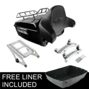 King Pack Trunk Liner Pad 2up Mount Docking Fit For Harley TourPak Touring 14-23
