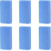 Mudder 6 Pieces Pet Hair Remover, 4 Inch Pet Hair Stone Pumice Pet Hair Rock for Laundry Furniture and Dog and Cat Hair Remover, Blue