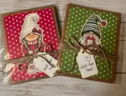 2 Junk Journal Handmade Booklet Gift Book Scrapbook Journals Christmas Gnomes