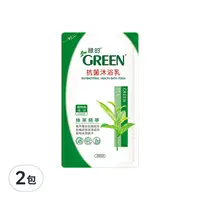 在飛比找Coupang 酷澎優惠-GREEN 綠的 抗菌沐浴乳補充包 綠茶精油