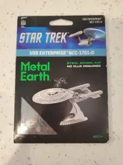 Metal Earth U.S.S. Enterprise NCC-1701-D Star Trek Laser Cut 3D Metal Model Kit