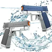 2 Pack Water Guns Squirt Guns Water Soaker Gun Water Blaster for Summer Long Range Shooting Games Outdoor Toys Water Blaster Pistol for Kids Adults