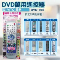 在飛比找蝦皮購物優惠-[百威電子] DVD遙控器 紅外線傳輸 VITO 景新 DV