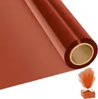 Rustark 1 Roll 40Cmx30M / 15.7Inx100Ft Orange Cellophane Wrap Roll Thick Cell...