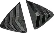 ABS Carbon Fiber Side Rear Quarter Window Louver Shutter Cover Trim Compatible for Mazda CX-5 2017-2021 Car Exterior Parts Chromium Styling