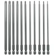 6" Long Torx Bit Set 11 Piece Torx Head Screwdriver Bit Set with 1/4 Inch Hex...