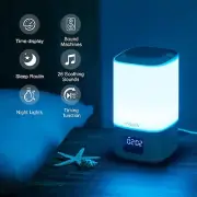 White Noise Machine Baby, Baby Sound Machine Kids with Night Light, White Noise