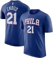 Joel Embiid Philadelphia 76ers NBA Kids Youth 4-20 Blue Icon Edition Performance Jersey T-Shirt