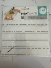 We R Memory Keepers Heat Wave Stencil Alphabet Numbers Symbols 7x7" Scrapbooking