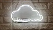 White Cloud Acrylic 17"x13" Neon Light Sign Lamp Home Wall Decor Bedroom Artwork