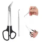 Toenail Scissors Long Handled Toenail Clippers with Nail Picker for Elderly NEW