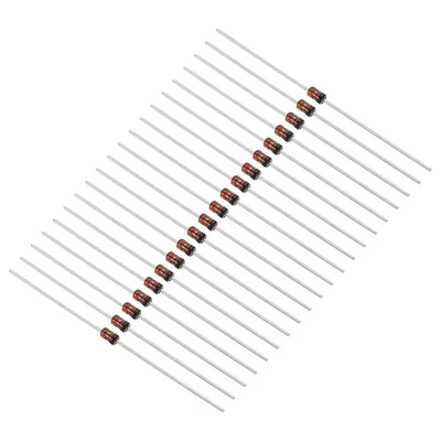 20Pcs Zener Diode 1W Zener Diode Assortment 10V DO-41 0.16 x 0.09inch(L x OD)