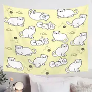 Cute Cats Drawings Tapestry