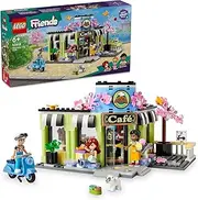 LEGO® Friends Heartlake City Café 42618 Toy for Kids, Bakery Building Set, Birthday Toy for Girls and Boys Aged 6 Years and Over with 3 Mini-Dolls and a Dog Figure
