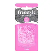 Free Style Snag Free Hair Elastic 2mm Clear - 60pc