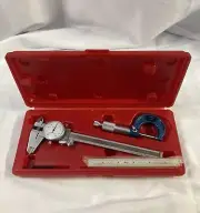 Aerospace 6" Mechanical Dial Caliper Micrometer Measure Outside Inside Ruler
