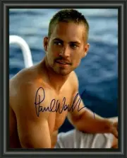 PAUL WALKER FAST & FURIOUS - A4 SIGNED AUTOGRAPHED PHOTO POSTER