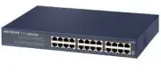 JFS524 NETGEAR 24-Port Fast Ethernet Unmanaged Switch, JFS524 - 24 Ports - 2 Lay
