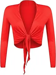 [GLOMY] Women's Bolero Chiffon Long Sleeve Cardigan Propeller, Multicoloured