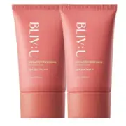 2X BLIV:U Collagen Bouncing Suncare Make Up Sunscreen SPF 50+ PA++++ 50ml Korean