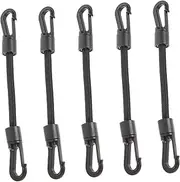 Kisangel 5Pcs Portable Kayak Hook Straps Multi Function Tie Down Straps for Outdoor Camping Biking and Cargo Transport Durable Elastic Cord with Hooks for Versatile Use
