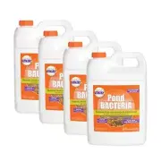 Pondworx Pond Bacteria - Formulated for Water Features and Safe for Koi (4 Ga...
