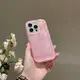 粉色貝殼紋玫瑰花朵適用iPhone14pro max蘋果15手機殼12/13高級感416