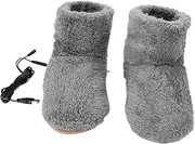 Foot Warmer Heating Shoes Warmer for Foot Comfortable Plush Material Fast Heat Winter Boot Shape Safe Charging
