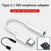 USB C to 3.5mm Female Jack Connector Headset Headphone Adapter Earphone Mic Wired Aux Cable male Type C to 3.5mm Audio Converter