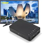 ElgnAura Media Player Hdmi, 1080P HD Multimedia Player with Dual HDMI, 240V Supports RM/RMVB, H.264, WMV9, USB/SD/HDD IR Remote(SAA)