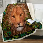 Return of the King Grape leaves Lion Throw Blanket